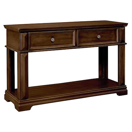 Traditional Console Table with Crown Molding